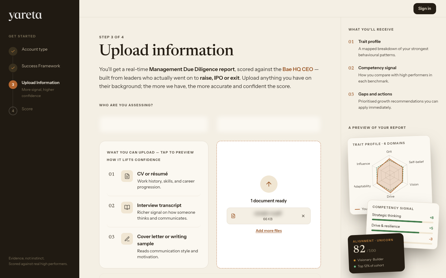 Organisation — upload