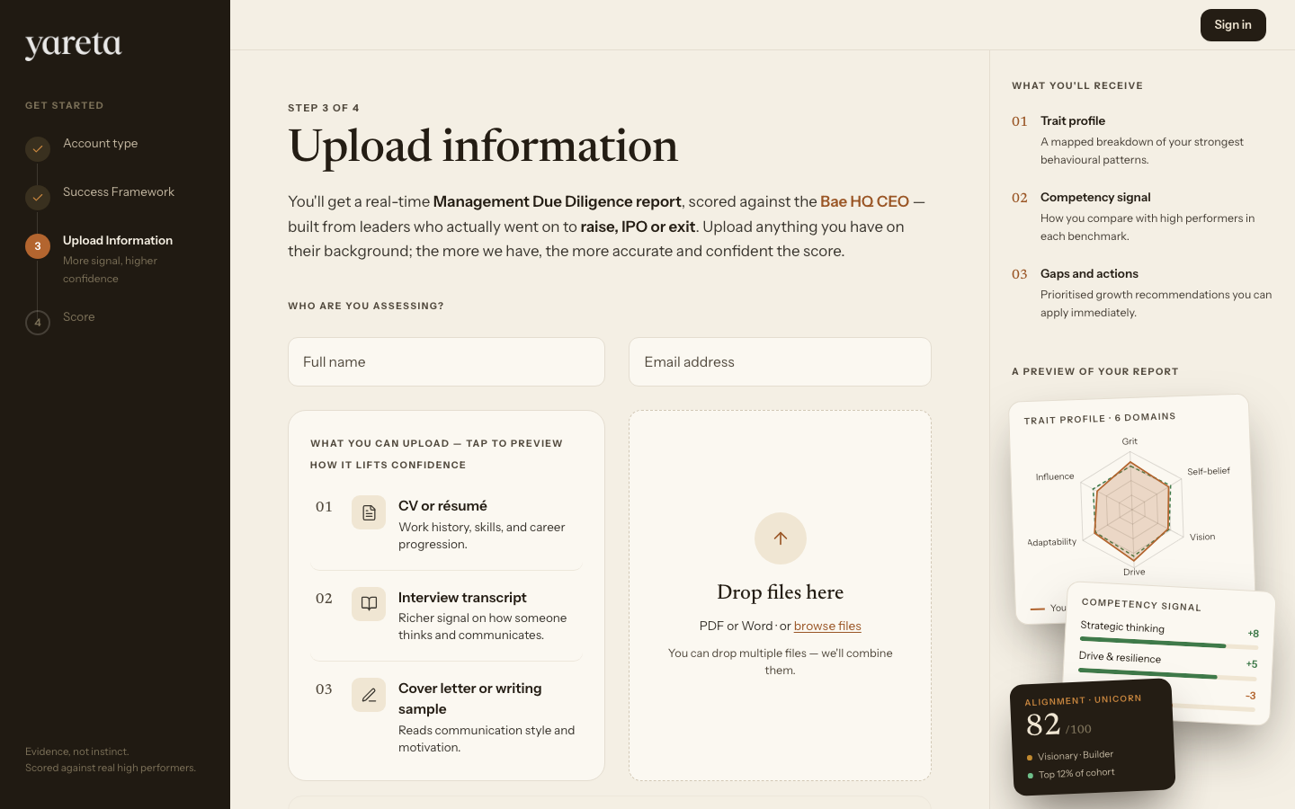 Investor — Upload